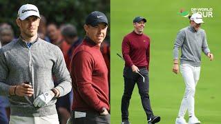 Rory McIlroy and Gareth Bale at the BMW PGA Championship Celebrity Pro-Am