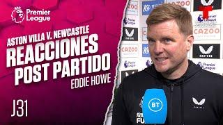 Eddie Howe tras la derrota de Newcastle: "Necesitamos analizar lo que pasó" | Telemundo Deportes