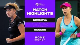 Linda Noskova vs. Shelby Rogers | 2023 Rome Round 1 | WTA Match Highlights