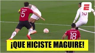 BLOOPER DE MAGUIRE y GOL del Sevilla que ya le gana 1-0 al Manchester United | Europa League