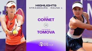 Alize Cornet vs. Viktoriya Tomova | 2023 Strasbourg Round 1 | WTA Match Highlights