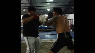 Mauricio Lara DESTROYS the pads in training for Leigh Wood rematch