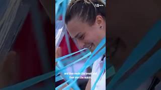 Aryna Sabalenka's most MEMORABLE match on Tour?  #shorts #tennis #wta