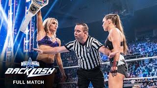 FULL MATCH — Charlotte Flair vs. Ronda Rousey — "I Quit" Match: WrestleMania Backlash 2022