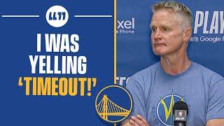 Steve Kerr TRIED TO CALL TIMEOUT On Warriors Final Play vs Lakers in Game 4 | CBS Sports