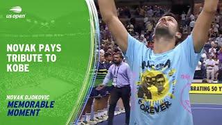 Novak Djokovic Pays Tribute To Kobe Bryant After 24th Grand Slam | 2023 US Open