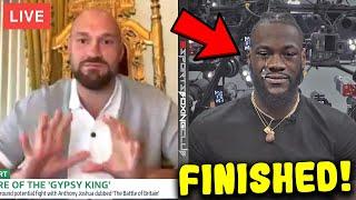 TYSON FURY REACTS TO DEONTAY WILDER 'RETIRING' FROM BOXING :
