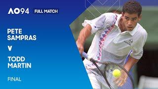 Pete Sampras v Todd Martin Full Match | Australian Open 1994 Final