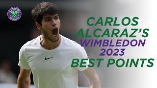 He Has Every Shot  | Carlos Alcaraz Best Points from Wimbledon 2023