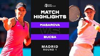 Rebeka Masarova vs. Cristina Bucsa | 2023 Madrid Round 1 | WTA Match Highlights