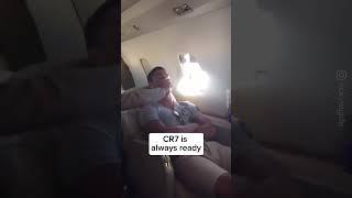 When Cristiano Ronaldo takes a little nap in his private jet