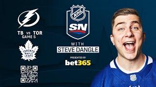 Watch Lightning vs. Maple Leafs Game 5 LIVE w/ Steve Dangle - presented by Bet365