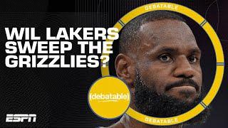 Will LeBron & the Lakers sweep the Grizzlies? + More NBA Playoff Reactions | (debatable)