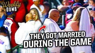 Couple gets married in the bleachers during the Cubs game | Weekly Dumb