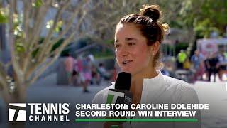 Caroline Dolehide Focusing More On Singles | 2023 Charleston Second Round Win Interview