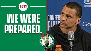 Joe Mazzulla FIRES BACK AT REPORTER For Suggesting Celtics Were Unprepared for Heat | CBS Sports