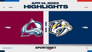 NHL Highlights | Avalanche vs. Predators - April 14, 2023