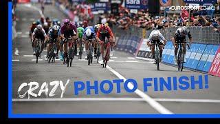 Could This Be Any Closer?!  | Incredibly Close Finish At Stage 11 Of Giro d'Italia! | Eurosport