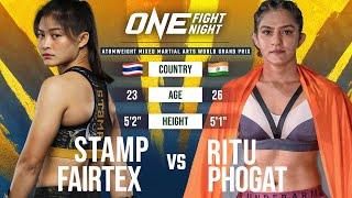 Muay Thai Phenom FINISHED A Wrestler  Stamp Fairtex vs. Ritu Phogat