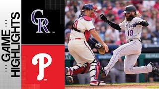 Rockies vs. Phillies Game Highlights (4/22/23) | MLB Highlights