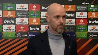 "We conceded 2 own goals, that's bad luck!" Ten Hag tries to make sense of Man Utd draw with Sevilla
