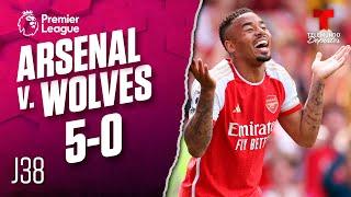 Highlights & Goals | Arsenal v. Wolverhampton 5-0 | Premier League | Telemundo Deportes