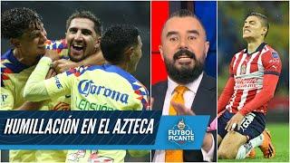 AMÉRICA GOLEÓ y HUMILLÓ a las CHIVAS 4-0 en el CLÁSICO. ÁLVARO MORALES lo disfruta | Futbol Picante