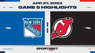 NHL Game 5 Highlights | Rangers vs. Devils - April 27, 2023