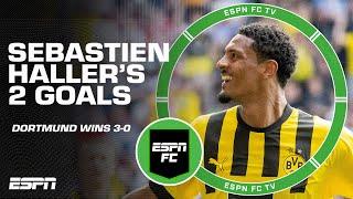 Celebrating Sebastien Haller's 2 goals in Borussia Dortmund's 3-0 win vs. Augsburg | ESPN FC