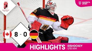 Kanada - Deutschland | Highlights IIHF U18 Eishockey WM 2023