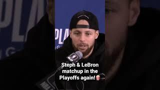 Steph Curry on facing LeBron in the postseason again! | #Shorts