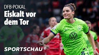 DFB-Pokal: Wolfsburg-Frauen ziehen eiskalt ins Finale ein | Sportschau