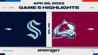 NHL Game 5 Highlights | Kraken vs. Avalanche - April 26, 2023