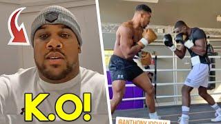 *OVERWEIGHT* AJ JOSHUA GET BLACK EYE AFTER SPARRING FOR BIG COMEBACK 2023 vs TYSON FURY!