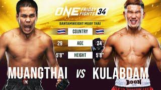 Nasty Elbow Knockout  Muay Thai War Between Muangthai & Kulabdam