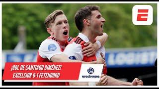SANTIAGO GIMÉNEZ  anota y pone arriba al FEYENOORD 0-1 ante EXCELSIOR. LLEGÓ EL 13! | Eredivisie