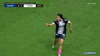 Gol de Daniela Solís | Monterrey 5-1 Tijuana | Liga MX Femenil | Cuartos de final vuelta