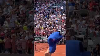 Novak Djokovic Gives Young Fan Water And Towel