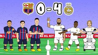 BARCA 0-4 REAL MADRID! (El Clasico 2023 Copa Del Rey Semi-Final Benzema Hat-Trick)