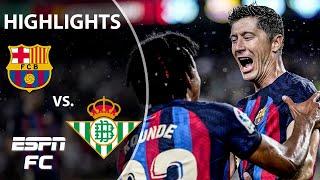 DOMINANCE  Barcelona defeat Real Betis, 4-0 | LaLiga Highlights | ESPN FC