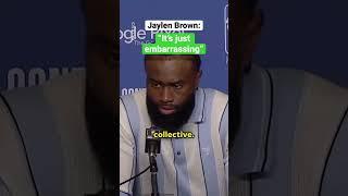 Jaylen Brown on the Celtics’ Game 3 loss to the Heat #shorts