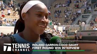 Coco Gauff Channels Miami Heat Mindset During Comeback Win | 2023 Roland Garros 1st Round Interview