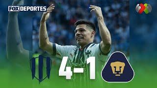 Rayados 4 - 1 Pumas | Descuento de Pumas | Liga MX