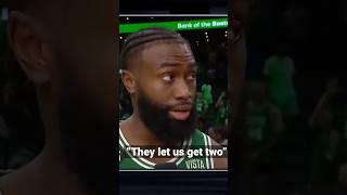 "They let us get two, Don’t let us get another one"- Jaylen Brown After Celtics Game 5 W! | #Shorts