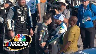 Ross Chastain and Noah Gragson exchange blows after Kansas race | Motorsports on NBC