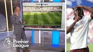 How Jeremy Doku impacts a PL defender's positioning | Premier League Tactics Session | NBC Sports