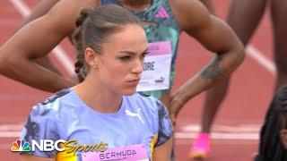 Abby Steiner pulls away late to win the Bermuda Grand Prix 200-meter | NBC Sports