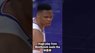 Russell Westbrook’s INSANE HUSTLE PLAY SEALS THE CLIPPERS W!  #PLAYOFFMODE | #Shorts