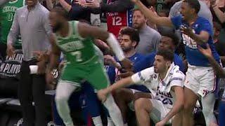 Jaylen Brown and Georges Niang given TECHS for this  | NBA on ESPN