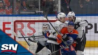 Oilers' Derek Ryan Has OT Goal Overturned After Review For High Stick